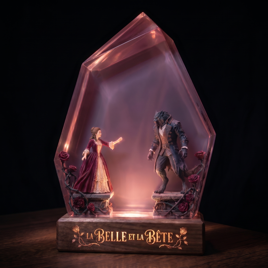 BEAUTY & BEAST Resin Lamp